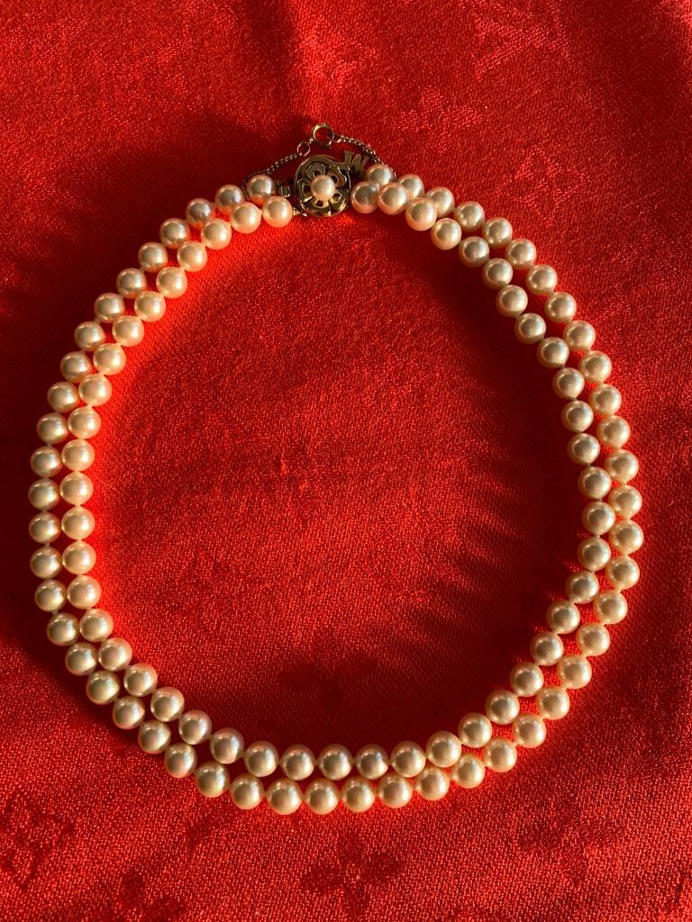 Majorica Pearls Double Strand 16inch 